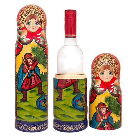 Футляр для бутылки Матрешка Футляр для бутылки Матрешка